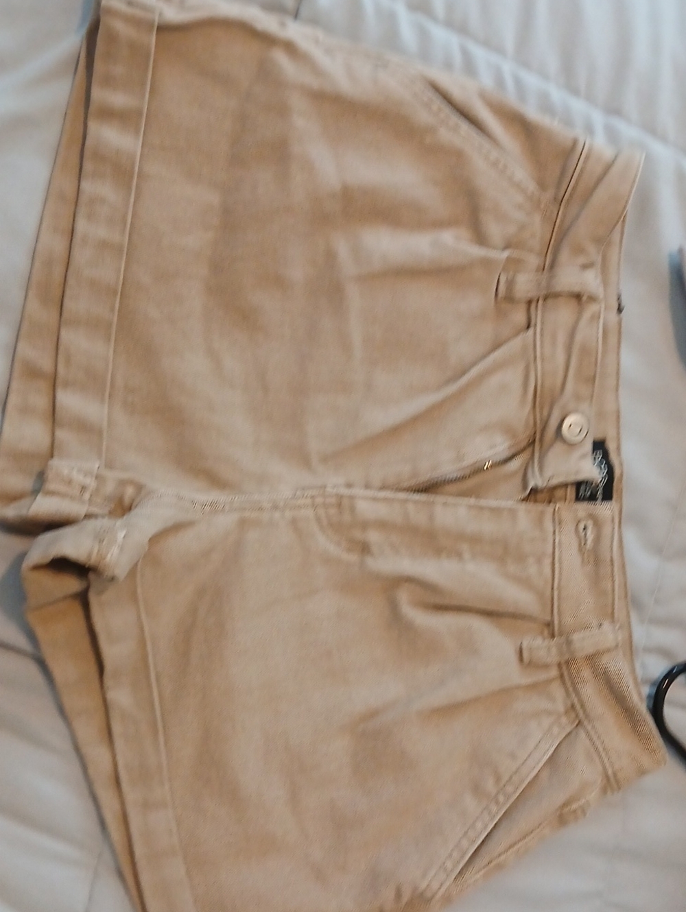 BCBG Tan Denim Cutoff Shorts